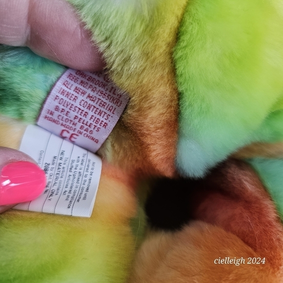 Peace The Bear Beanie Baby and Beanie Buddy Set - Picture 7 of 15